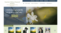 Desktop Screenshot of fancher-rekusfuneralhomes.com