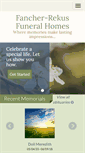 Mobile Screenshot of fancher-rekusfuneralhomes.com
